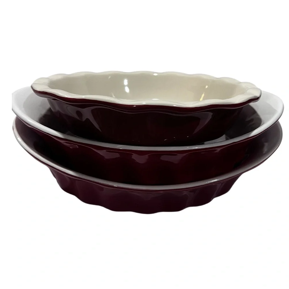 Red Crofton Ceramic Casserole Dish